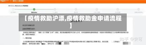 【疫情救助沪漂,疫情救助金申请流程】-第3张图片