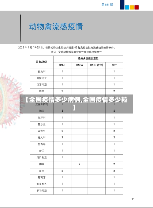 【全国疫情多少病例,全国疫情多少粒】