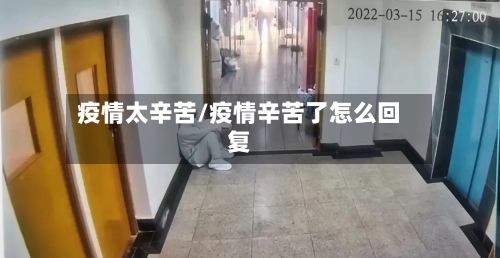 疫情太辛苦/疫情辛苦了怎么回复-第3张图片