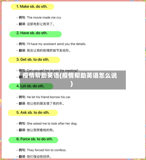 疫情帮助英语(疫情帮助英语怎么说)