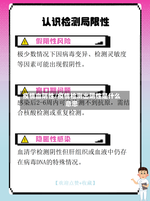 疫情血阴性/疫情检测出阴性是什么意思
