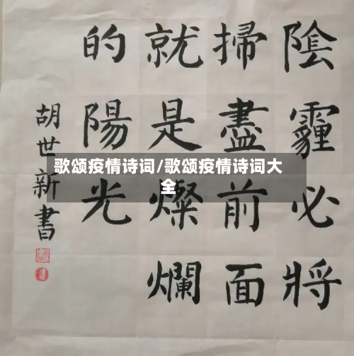 歌颂疫情诗词/歌颂疫情诗词大全-第3张图片